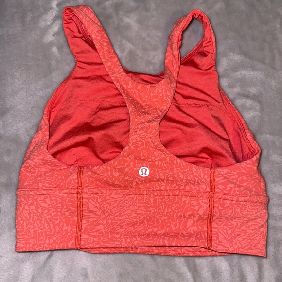 Lululemon wunder train bra crunch warm coral medium support C/D cup / 6 - Picture 2 of 5